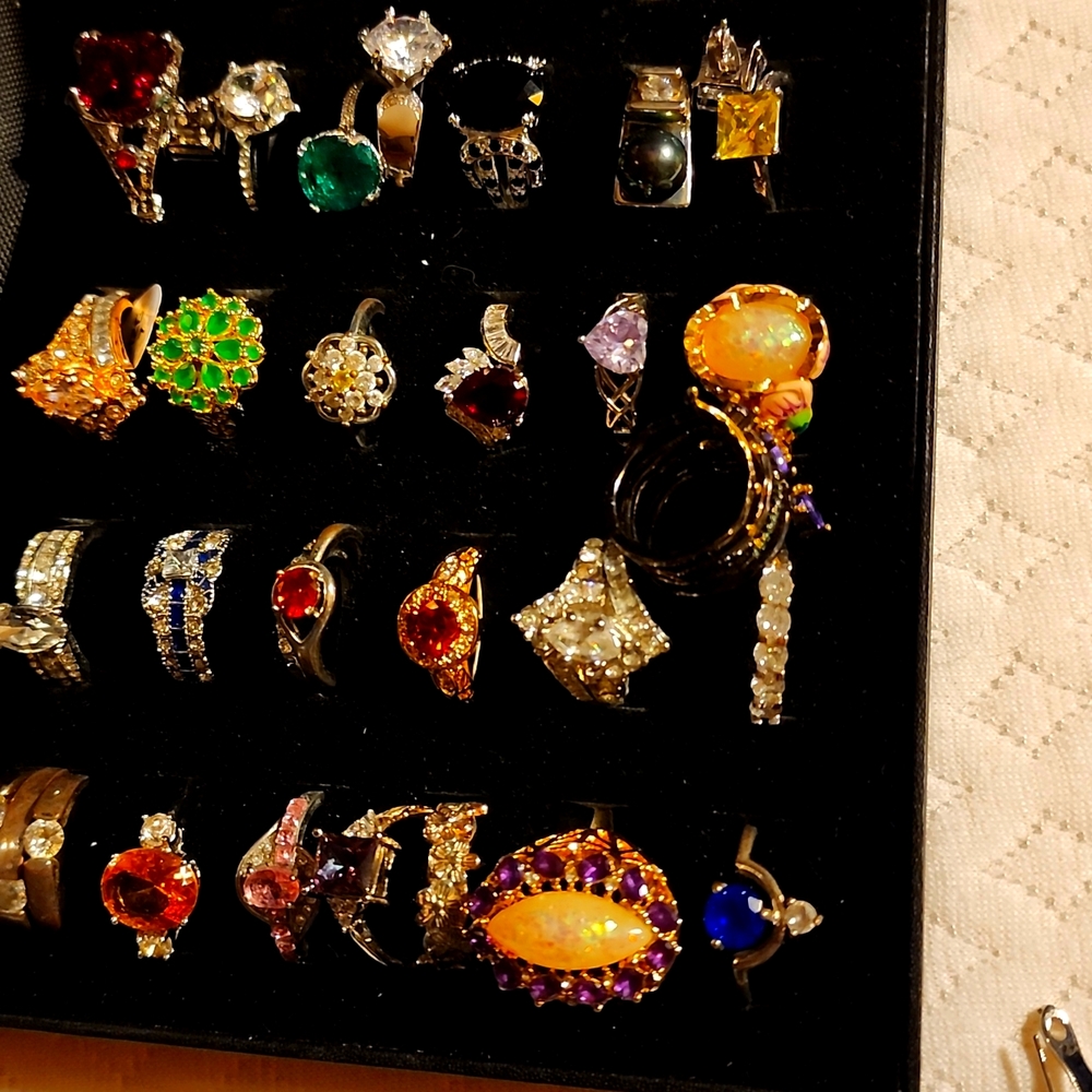 Multi colored rings most size 7.